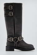 Retro biker boots