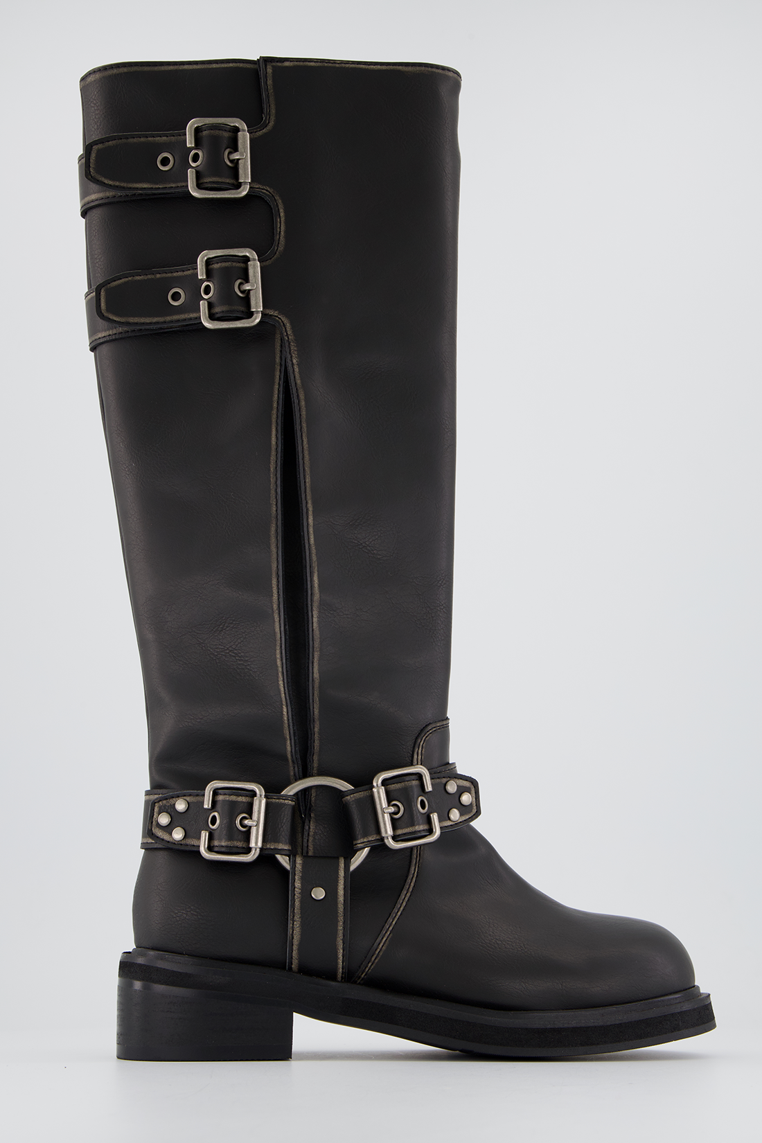 Retro biker boots