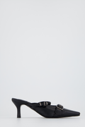 Buckle belt point heels